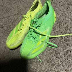Lemon Lime Adizero Football Cleats Size 10.5