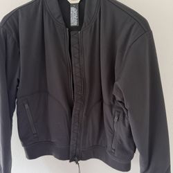 Vuori Black Halo Basin Bomber Jacket
