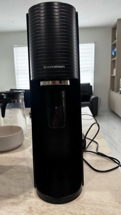SodaStream TERRA Sparkling Water Maker + CO₂ Cylinder – Black
