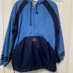 Vintage Adidas Quarter Zip Windbreaker