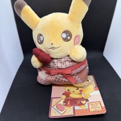 Pokemon Center Original Pikachu Plush Doll Valentine’s Day Pikachu's Sweet Delivery Japan New