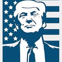 Donald Trump Decal Sticker Blue 