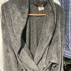 Merona  Men’s L/CL Grey Plush Robe