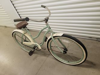 Huffy mint green beach cruiser sale