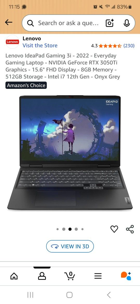 Lenovo Gaming Laptop