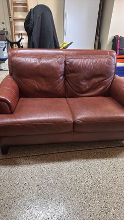 Leather Loveseat