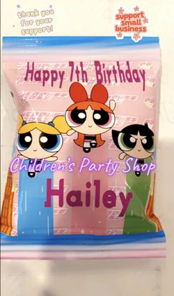 Power Puff Chip Bags