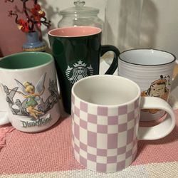 Set of Four Random Mugs 