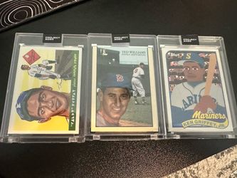 3 project 2020 baseball cards griffey,williams, soufax