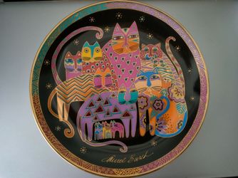 Laurel Burch Collector Plate 🐈🐈‍⬛