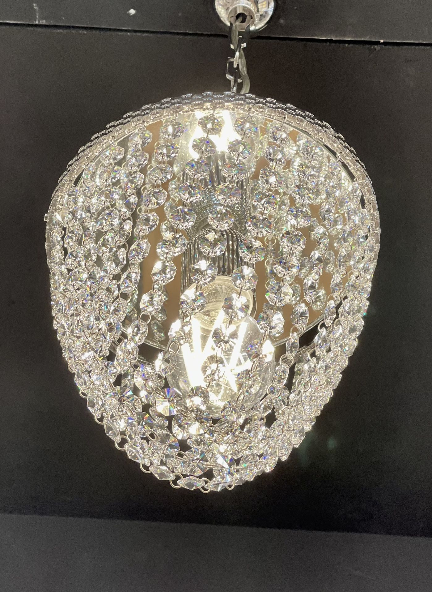 Swarovski crystal lighting pendant in Silver color for kitchen bar or table. I have new 4 pieces