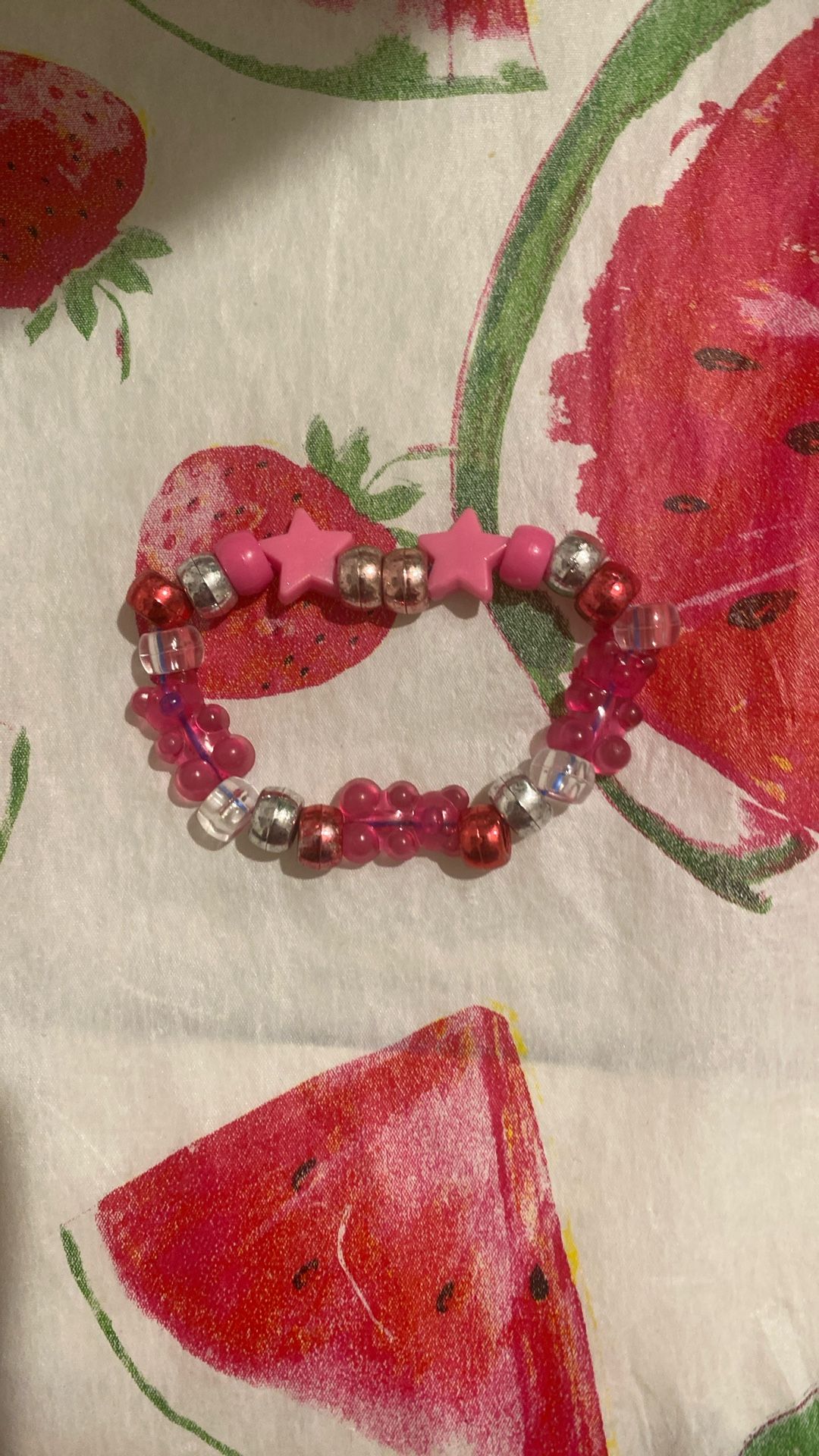 Pink And Silver Bracelet