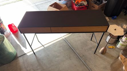 Oak desk (slim) perfect for a bedroom or small office