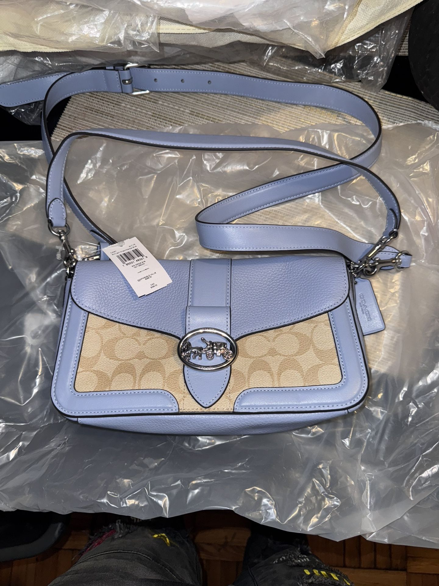 Blue Coach Crossbody Purse