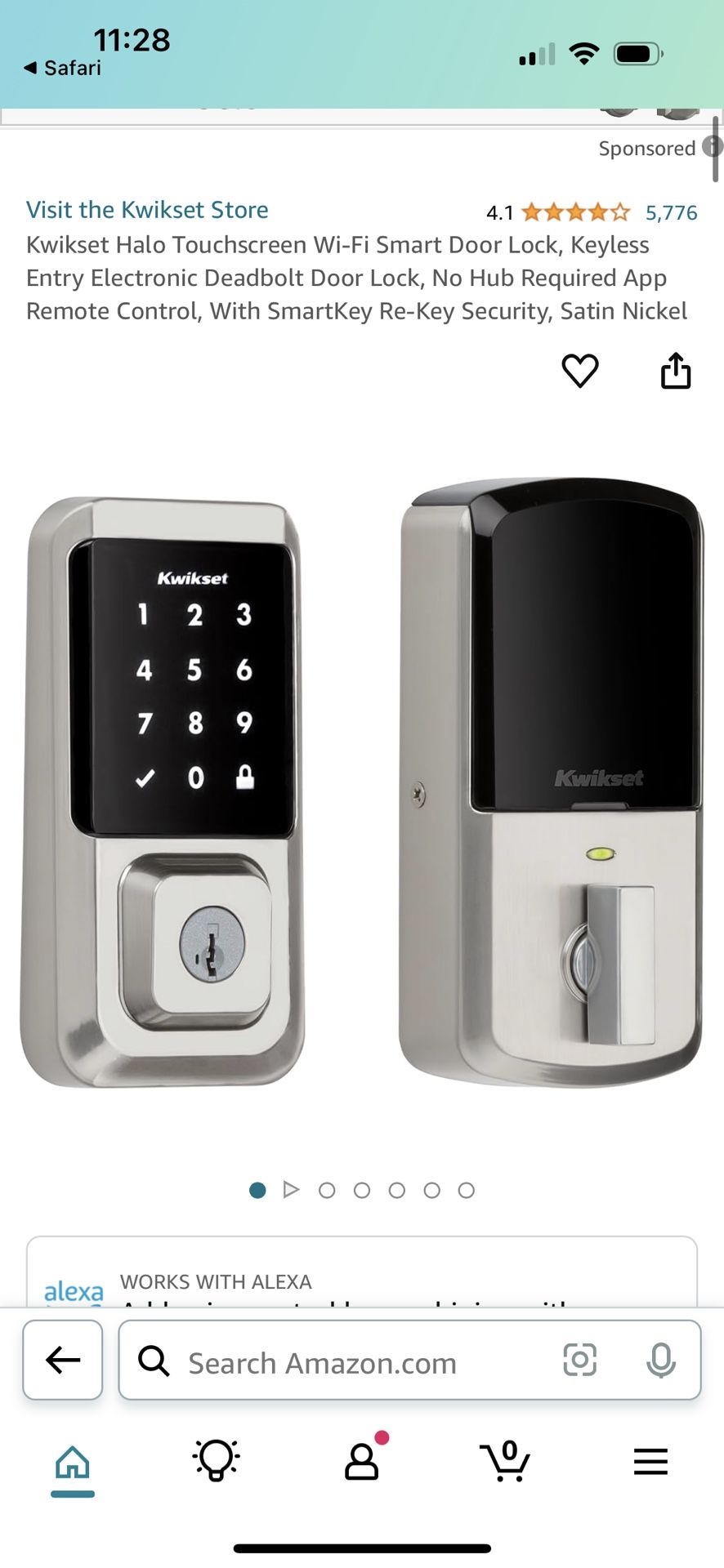 Kwikset Halo Wifi Smart Lock Touchscreen
