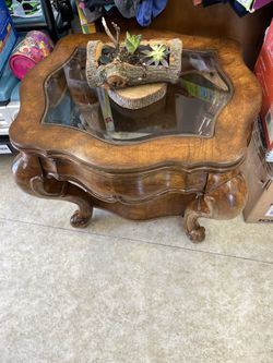 Wood Side Table
