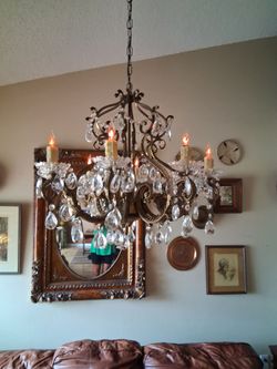 Vintage crystal chandelier