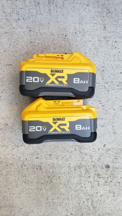 Dewalt 20v Batteries Powerpack 8.0 Ah XR Brand New Price For Both