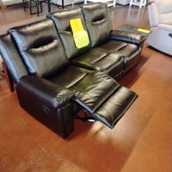 Faux Leather Sofa Recliner 