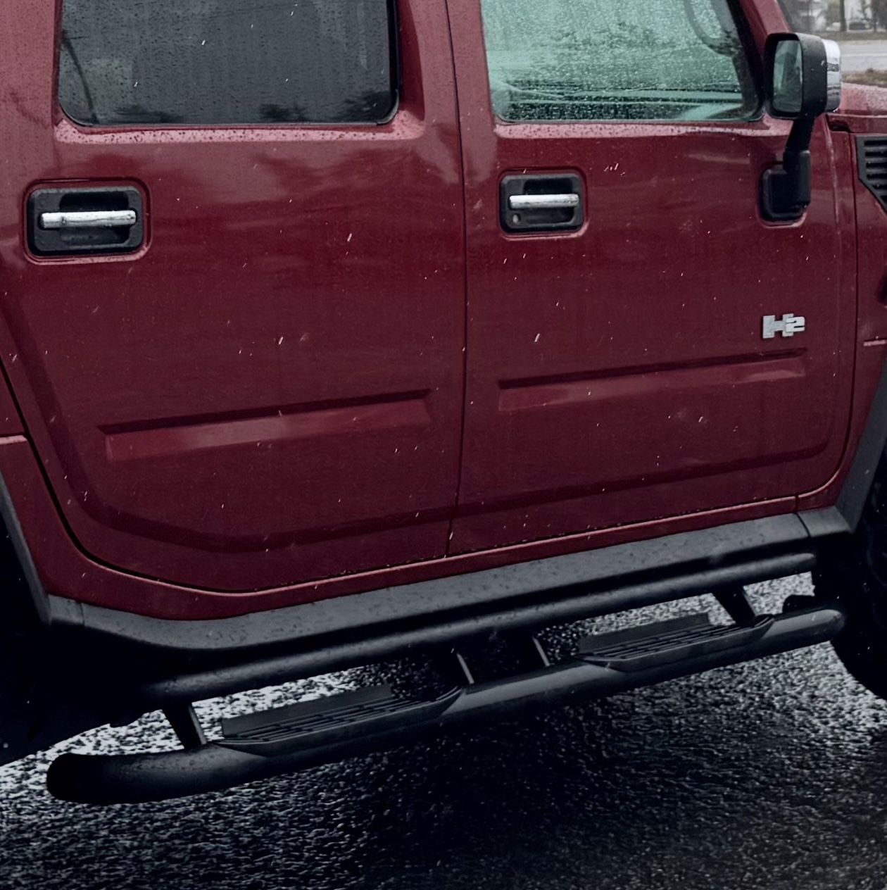 Hummer H2 OEM Running Boards SIDE STEP NERF BARS