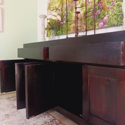 Rustic Hardwood Antique Sideboard, Delivery 