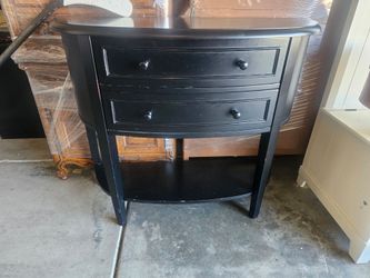 Black console table