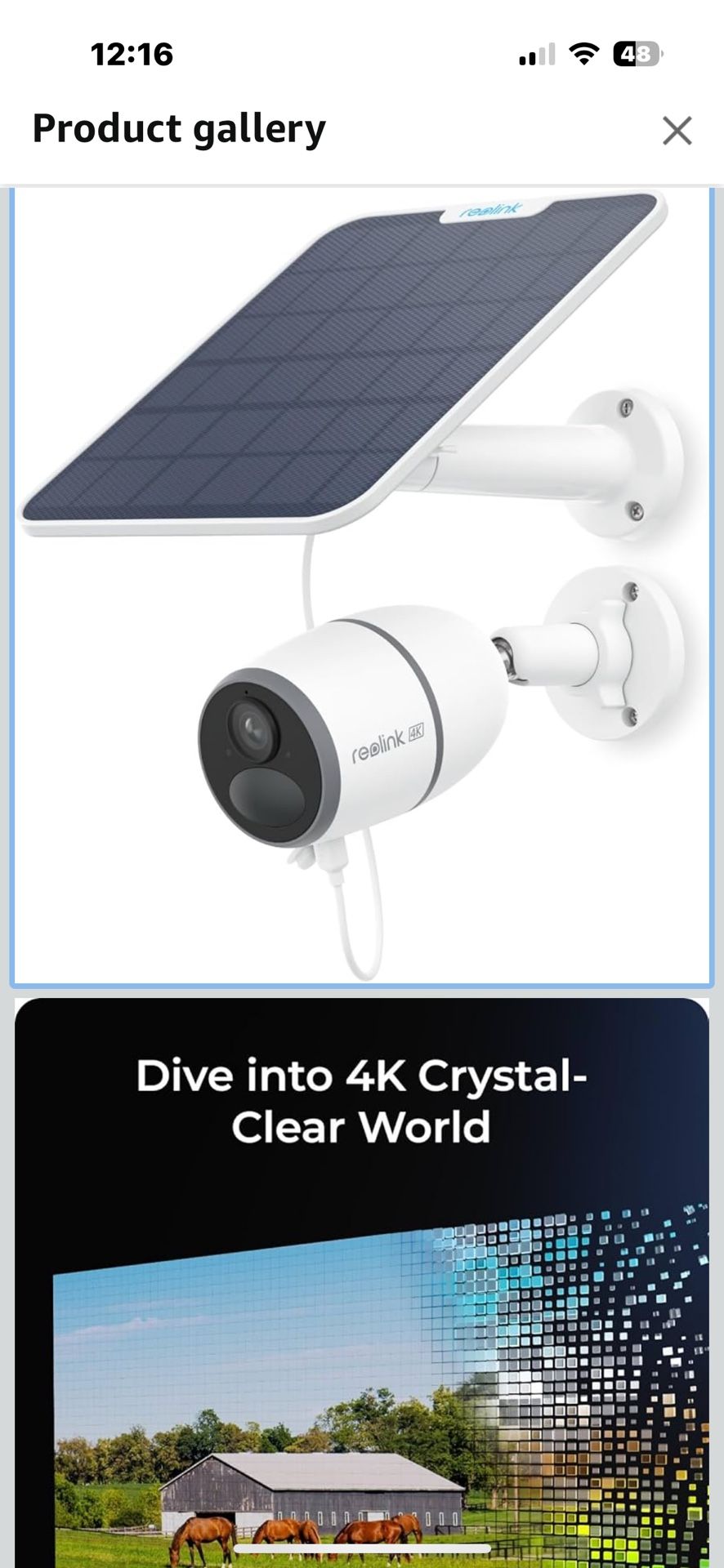 NEW “REOLINK”WIRELESS CELLULAR OUTDOOR SECURITY CAMERA, SOLAR POWERED