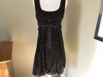 Women’s Little Black Sequinned Dress, size S