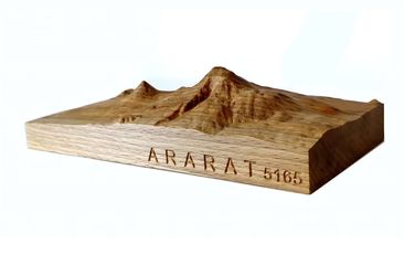 3D wooden Ararat Masis mountain