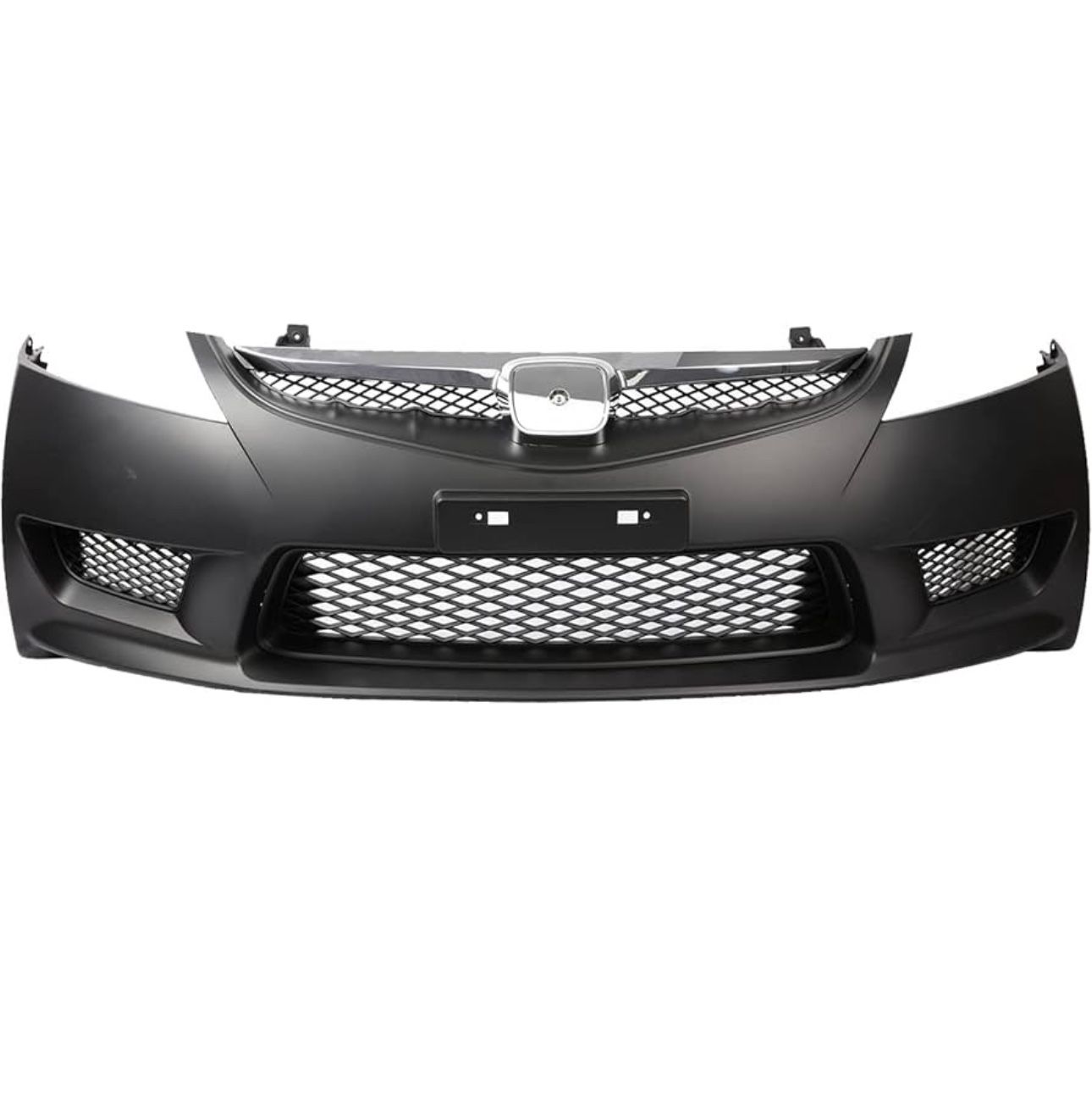PENSUN Type R Style Front Bumper Kit Replacement W/Grille Fit for 2006-2011 Honda Civic Sedan 4-Door 8Th Gen