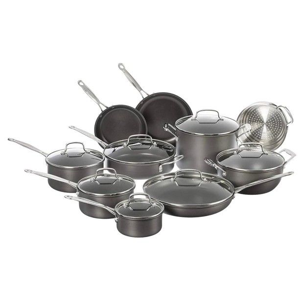 Cuisinart 66-17 Chef’s Classic Nonstick Hard Anodized 17-Piece Cookware Set