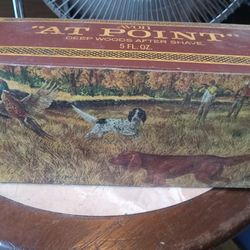 Vintage Avon Dog At Point Tribute After Shave Decanter Bottle Full Brown GlassVintage