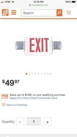 2 new EXIT signs