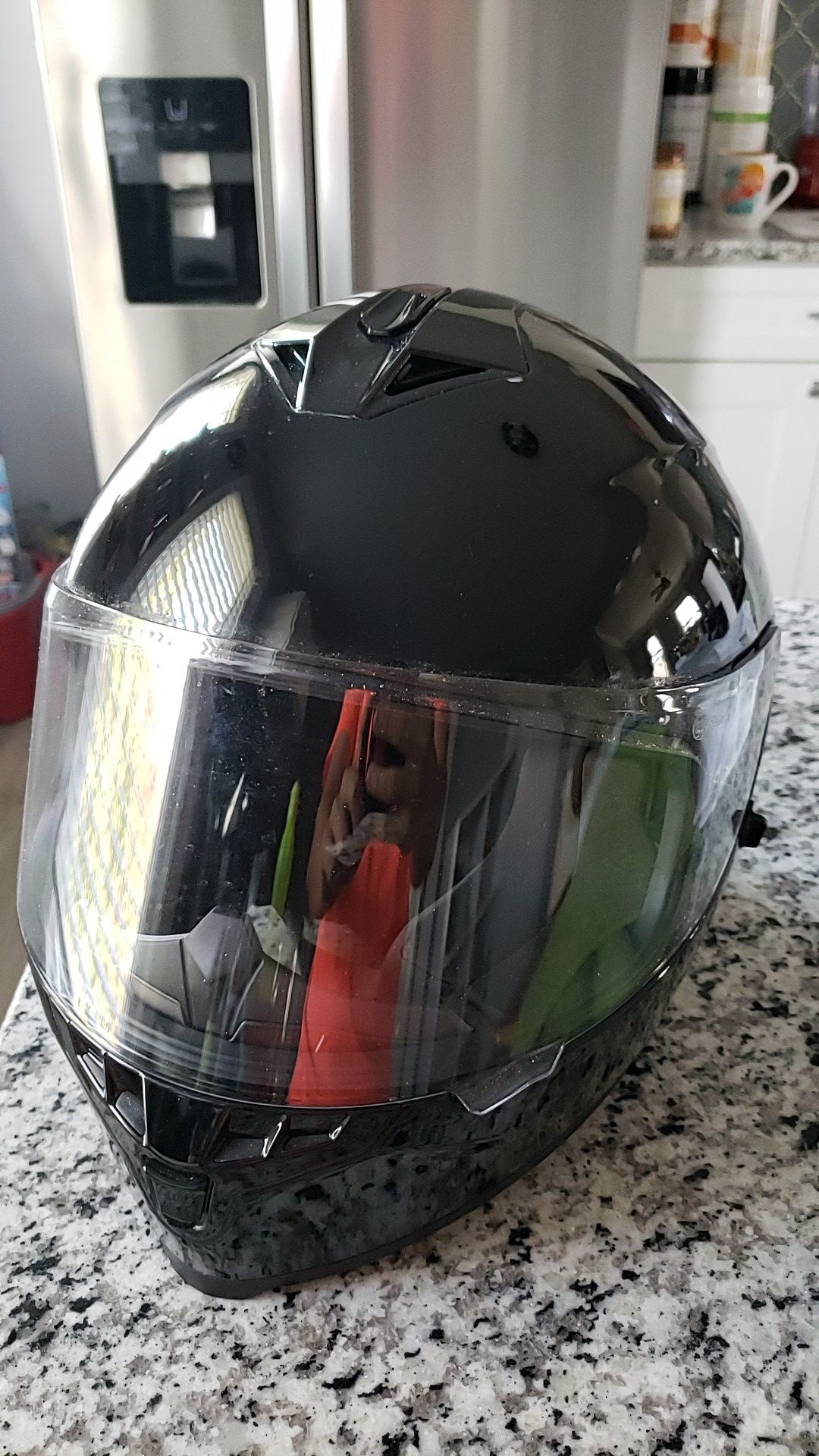 Cool Black motorcycle helmet