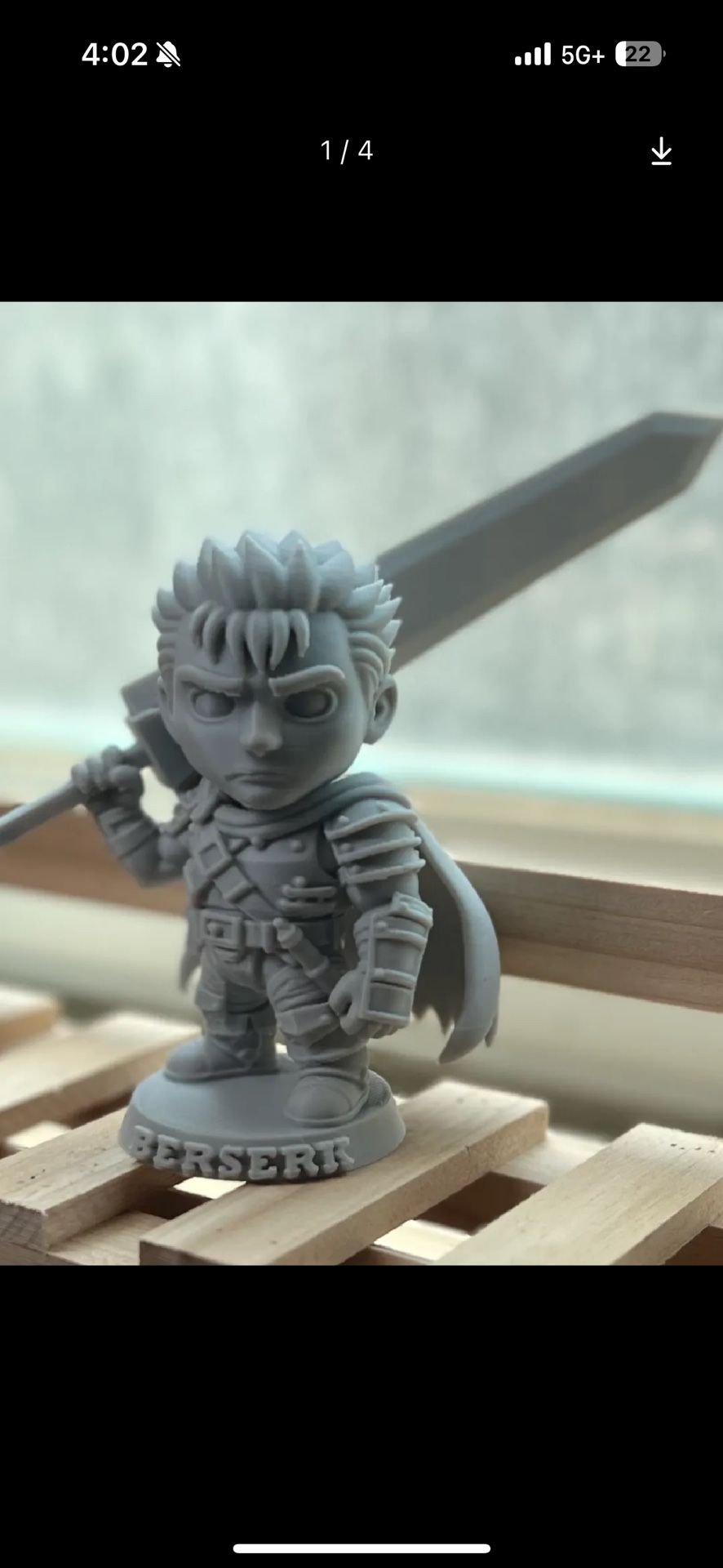 Berserk Guts Chibi Statue Figure