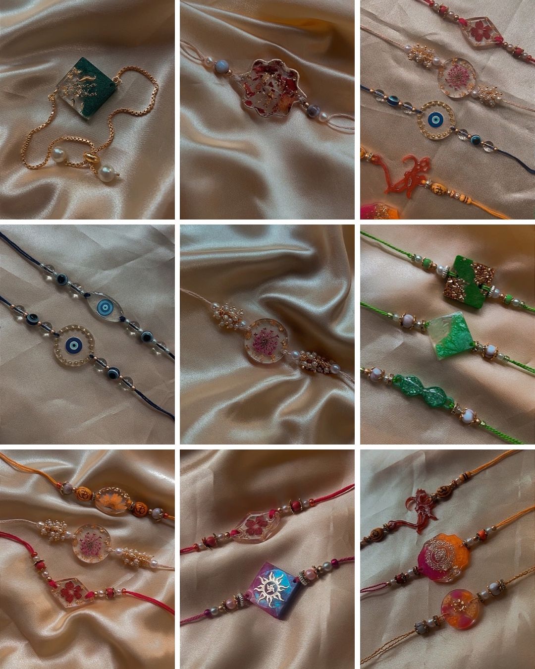 Handmade Resin Rakhi/ Festive Decor/ Gifts