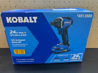 Kobalt 24-volt Brushless Cordless Impact Driver (Battery Included and Charger Included and Soft Bag