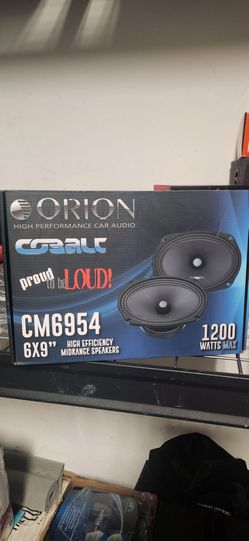 New!!!Orion COBALT (2) 6x9 Mid Range Speakers