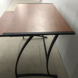 Table With Slide Out Shelf 