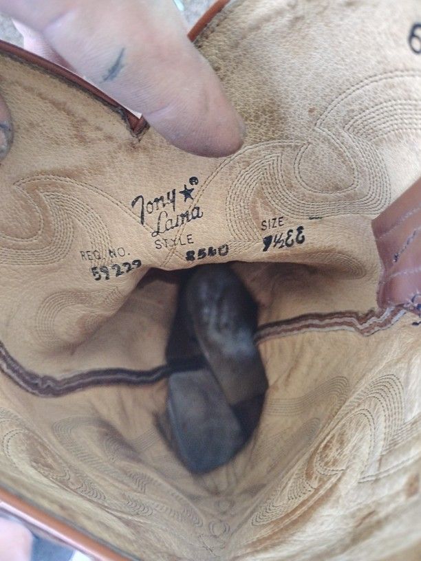 Tony Lama Ostrich Boots 91/2