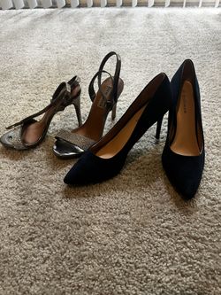 ✨ Steve Madden Bling Heels + Classic Navy Suede Heels – Size 7 & 9 Bundle 👠💎