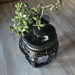 Plant with antique stands hand painted both $5555