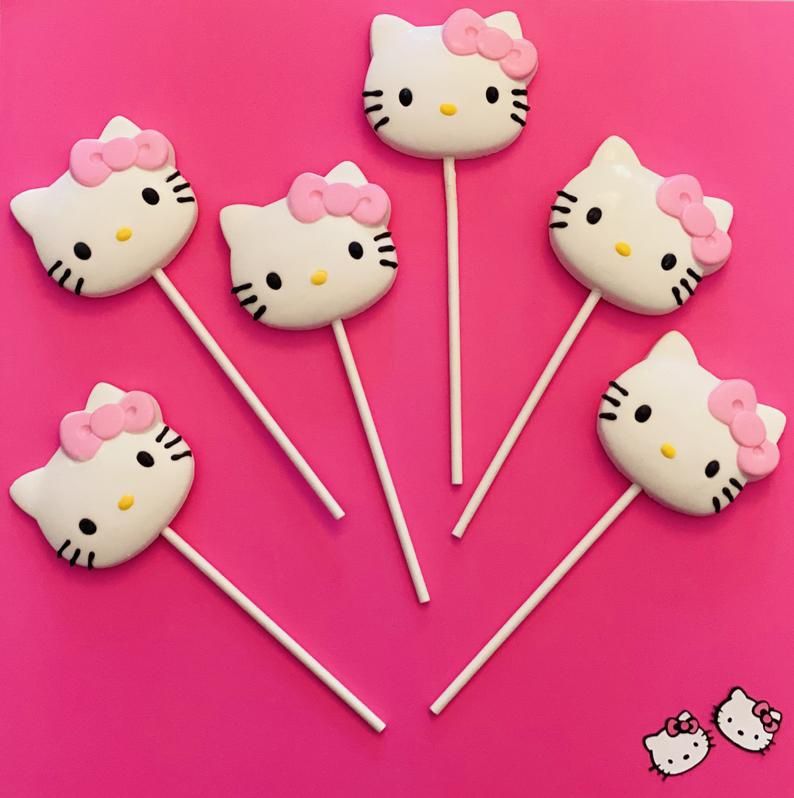 Hello kitty Chocolate lollipops