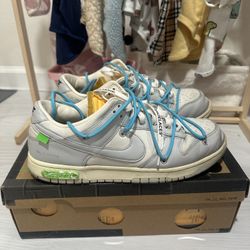 Off White x Nike Dunk Low Lot 2 Size 10