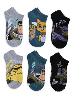 Disney Pixar Lightyear No-Show 12 Socks (6-Pack) size M