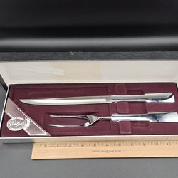 Vintage Carvel Hall 2 Pc Fork & Knife Carving Set