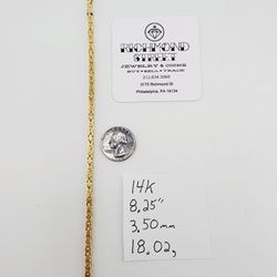 14k gold byzantine bracelet