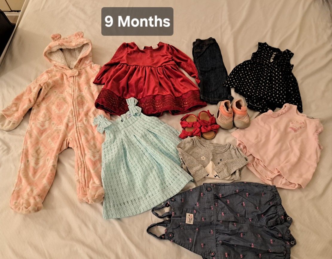 BABY CLOTHES- GIRL (size 9 Months)
