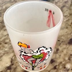 Vintage Can can Girl Shot Glasses Set Of Five
