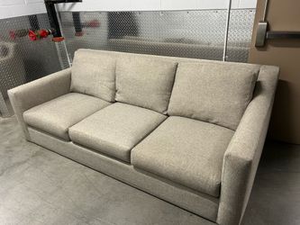 Modern Three-Seat Fabric Sofa